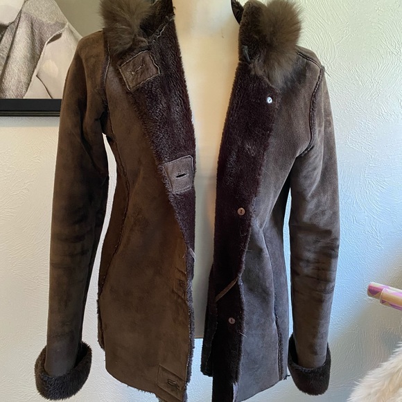 Damselle leather hooded jacket - Picture 7 of 10